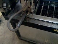 PJ Brake Tab Scribe  Marking with centerpunch with Scribe and then cutting them out.  Making use of some smaller leftover pieces of material.